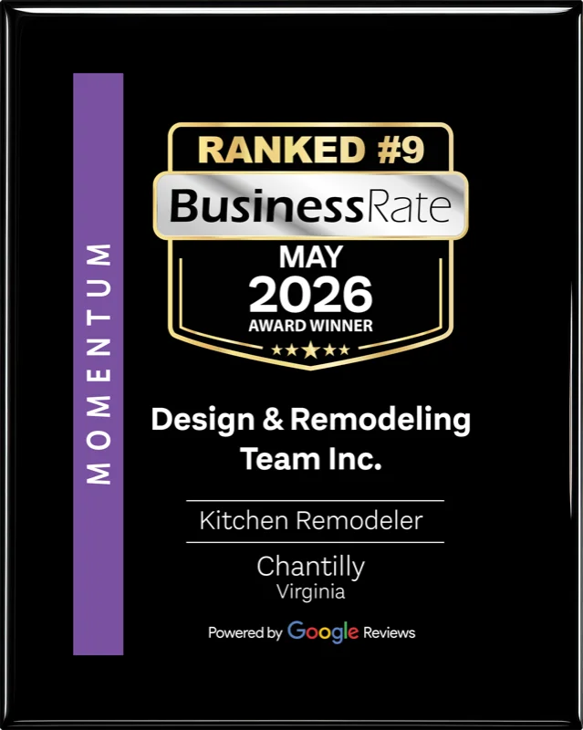 BusinessRate Momentum Award – Ranked #9 Kitchen Remodeler, Chantilly, Virginia, May 2026
